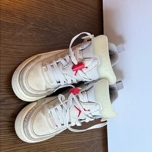 Jordan Kids Cream and Gray Sneakers